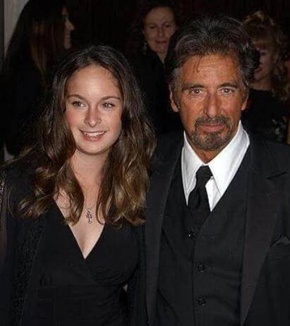 Julie Marie Pacino with her father, Al Pacino 